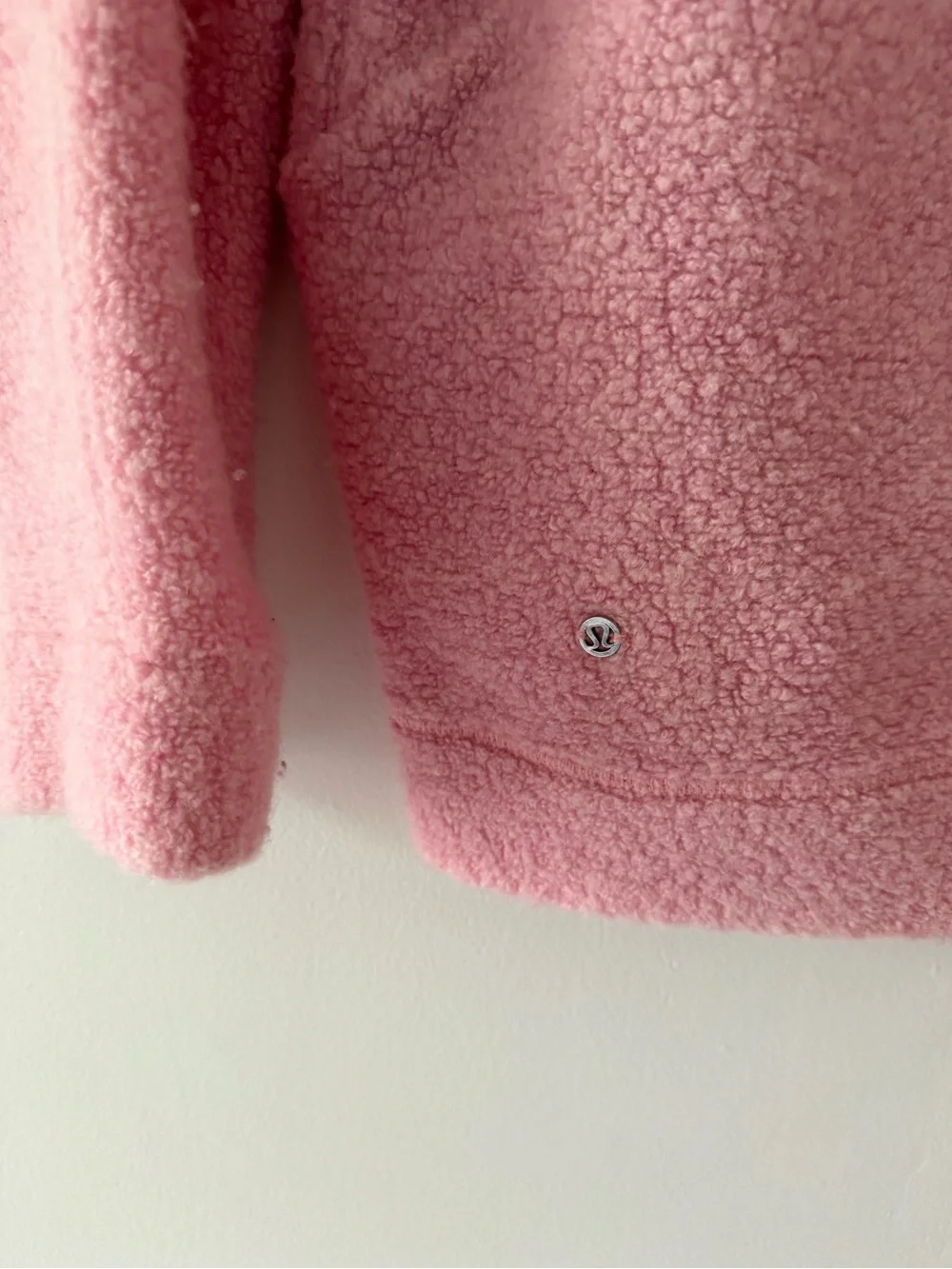 Lululemon So Sherpa Hooded Jacket in Heathered Pink Haze Size 2 Full Zip